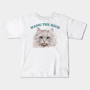 Hang The Rich Kitty Kids T-Shirt